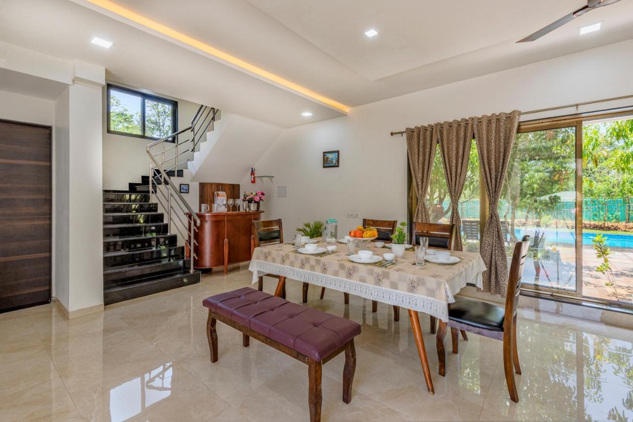 Saffronstays Lakeview Nivara - Farm Stay Villa With Private Pool Near Pune Exterior foto