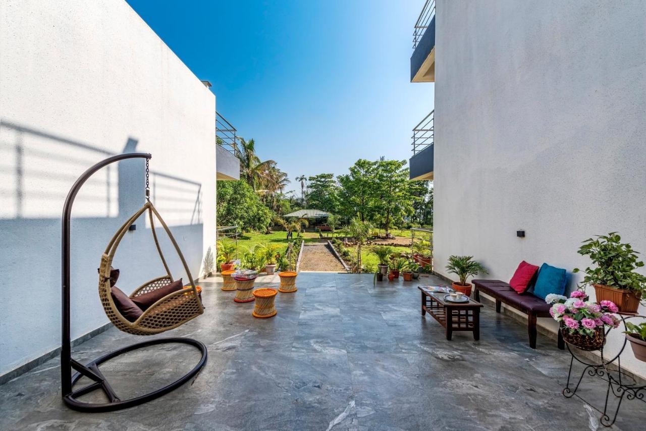 Saffronstays Lakeview Nivara - Farm Stay Villa With Private Pool Near Pune Exterior foto